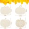 32 Pieces Wooden Pumpkin Cutout Thanksgiving Fall Crafts Pumpkins Unfinished Wood Craft Cutout Blank Paint Pumpkin Shape Cutout for Thanksgiving Halloween Party DIY Decoration 4 Style